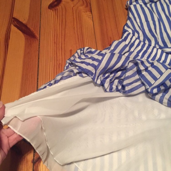 Simplee drawstring waist striped mini dress - Picture 3 of 7